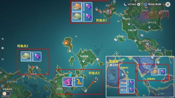 原神钓鱼技巧:高效钓鱼点与鱼类获取指南