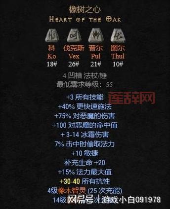 暗黑破坏神2符文之语及合成公式大全，快速提升战力！