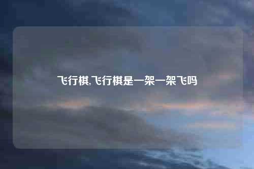 飞行棋,飞行棋是一架一架飞吗