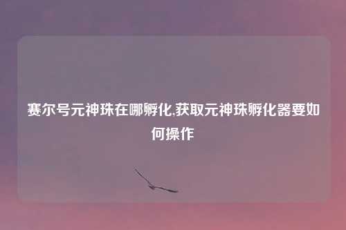 赛尔号元神珠在哪孵化,获取元神珠孵化器要如何操作