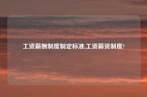 工资薪酬制度制定标准,工资薪资制度?