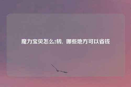 魔力宝贝怎么2转,  哪些地方可以省钱