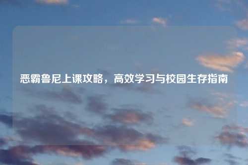 恶霸鲁尼上课攻略，高效学习与校园生存指南